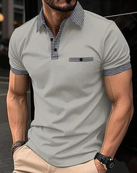 Desmond Check Trim Short Sleeve Polo Shirt
