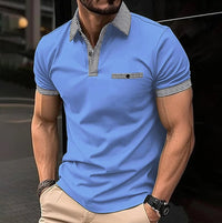 Desmond Check Trim Short Sleeve Polo Shirt