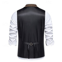 Chase Double Breasted Herringbone Vest