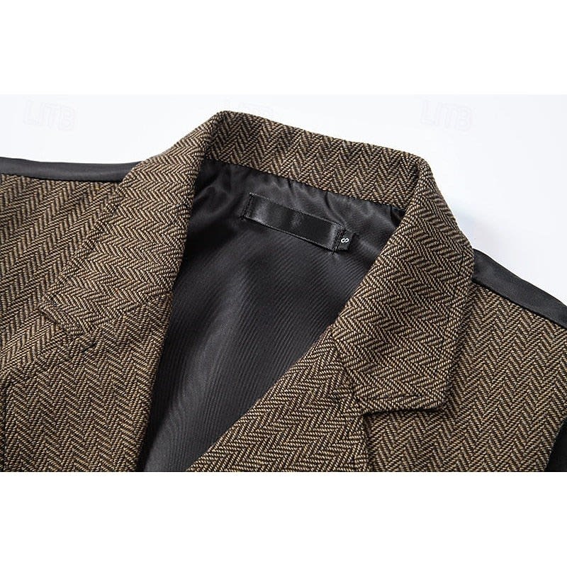 Chase Double Breasted Herringbone Vest