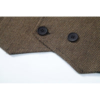 Chase Double Breasted Herringbone Vest