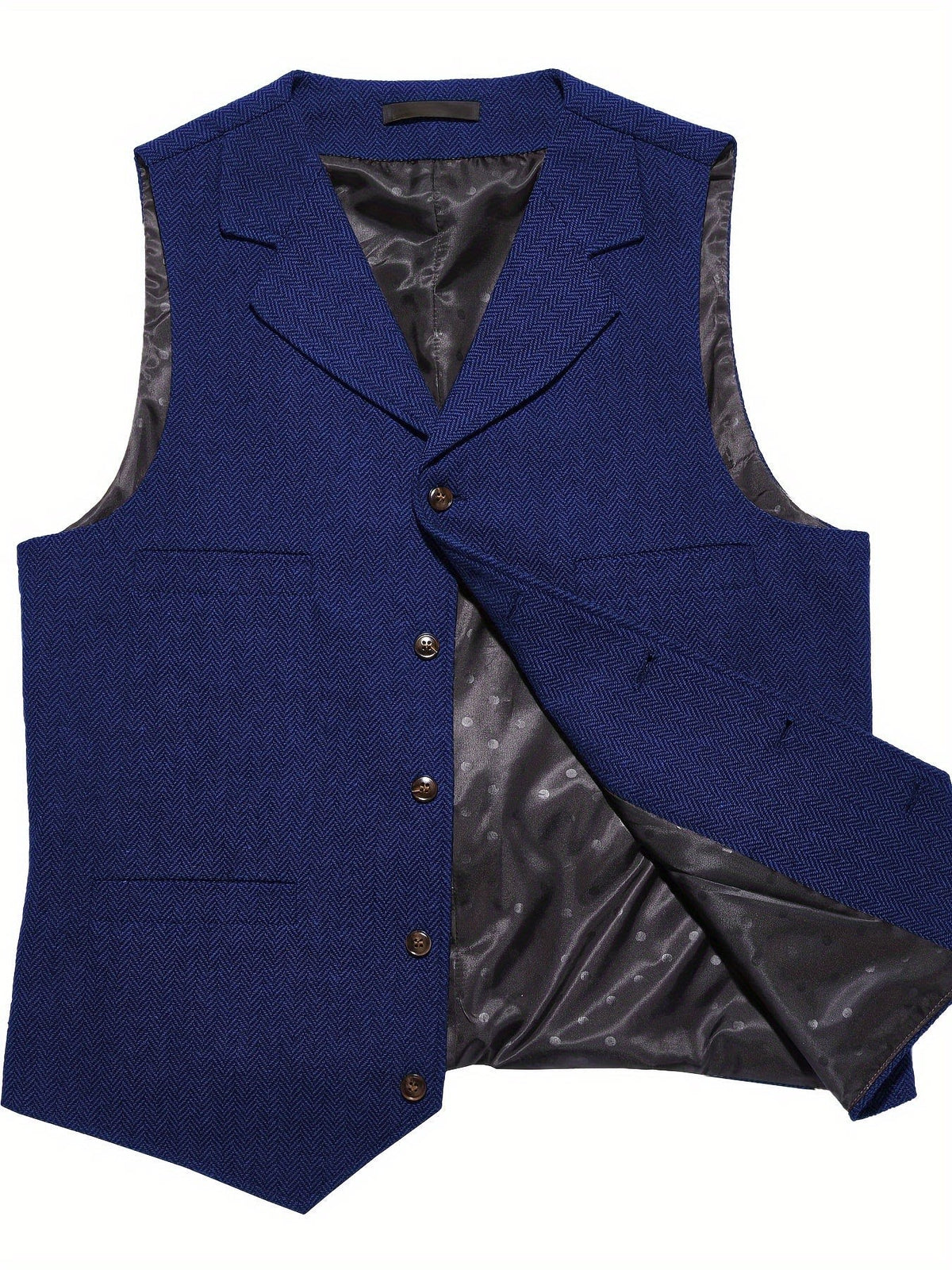 Brady Herringbone Tailored Vest_15