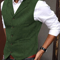 Brady Herringbone Tailored Vest