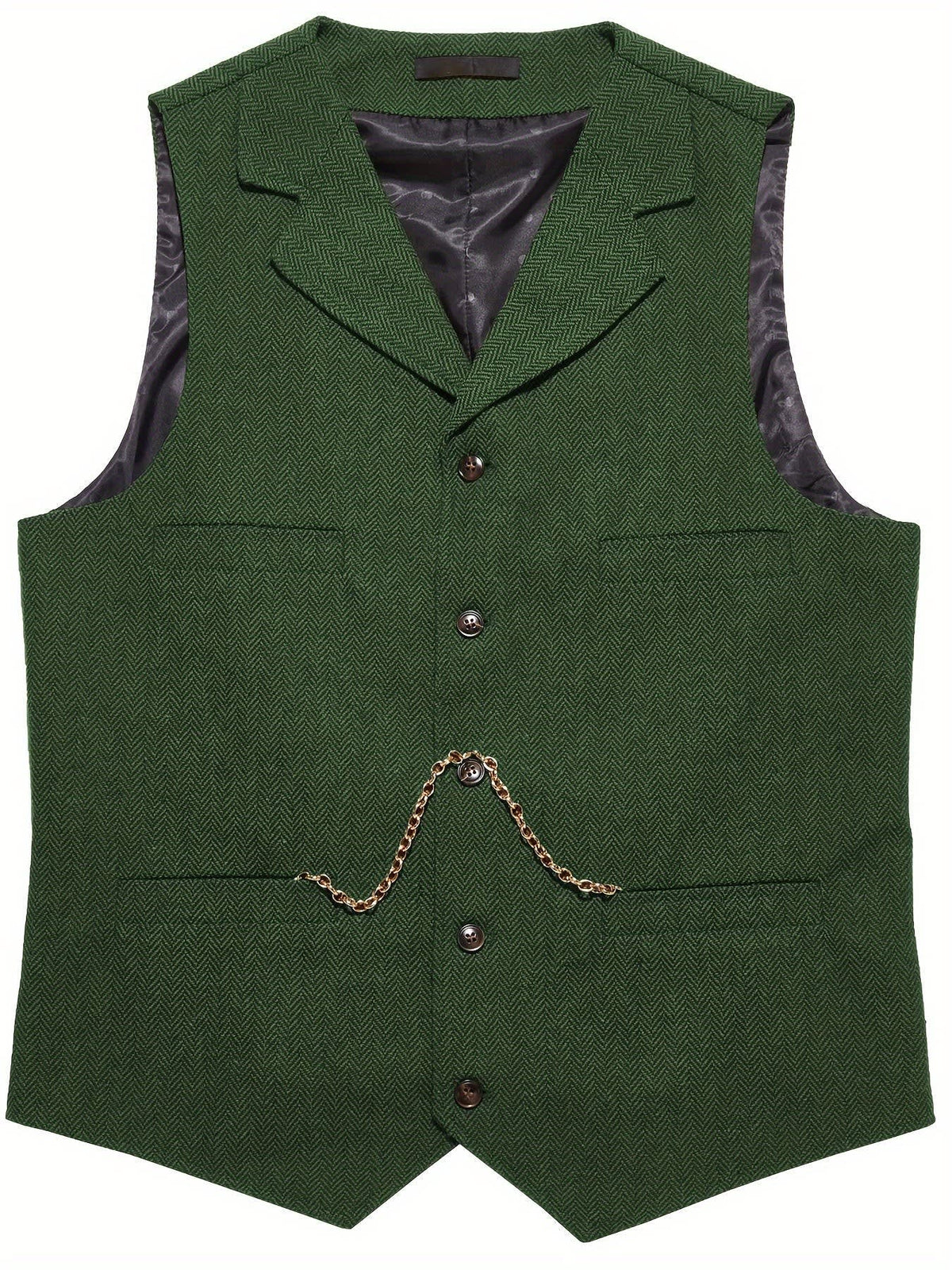 Brady Herringbone Tailored Vest_19