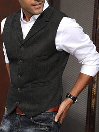 Brady Herringbone Tailored Vest