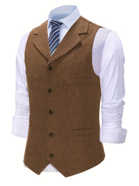 Brady Herringbone Tailored Vest