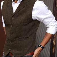 Brady Herringbone Tailored Vest