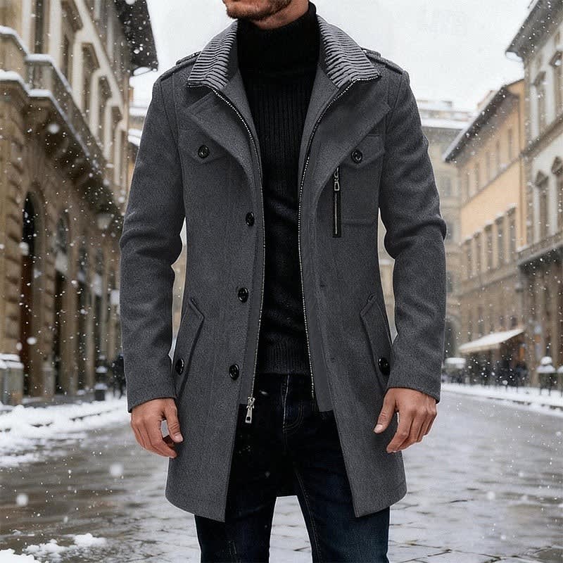 Anthony Tailored Single Breasted Overcoat_1
