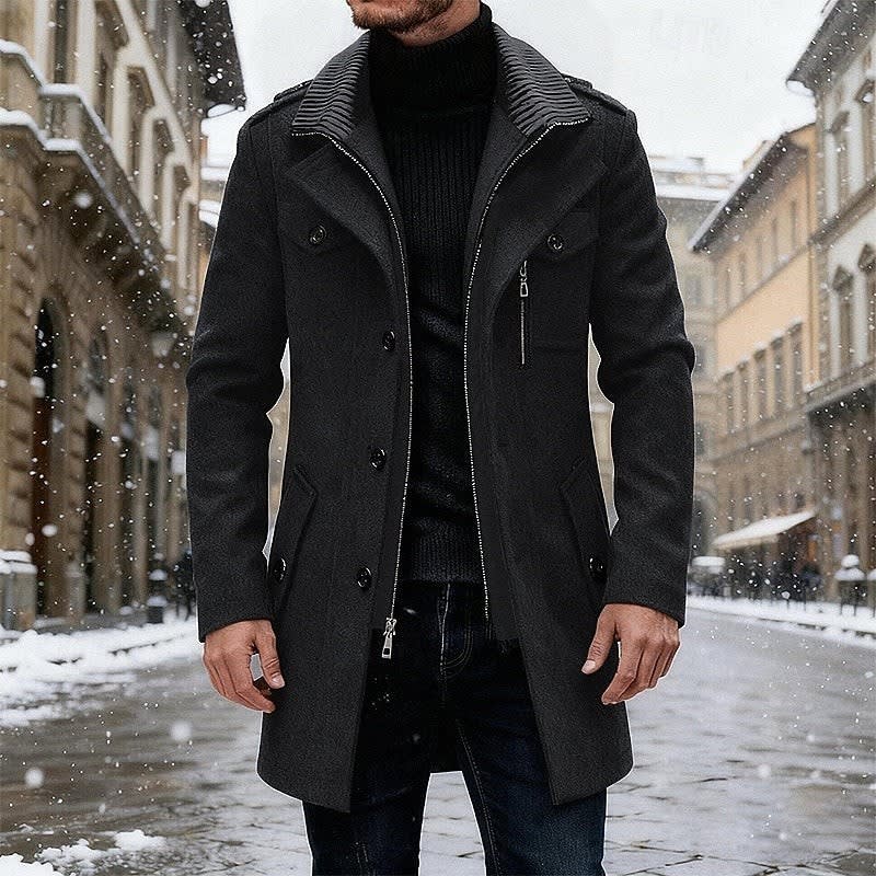 Anthony Tailored Single Breasted Overcoat