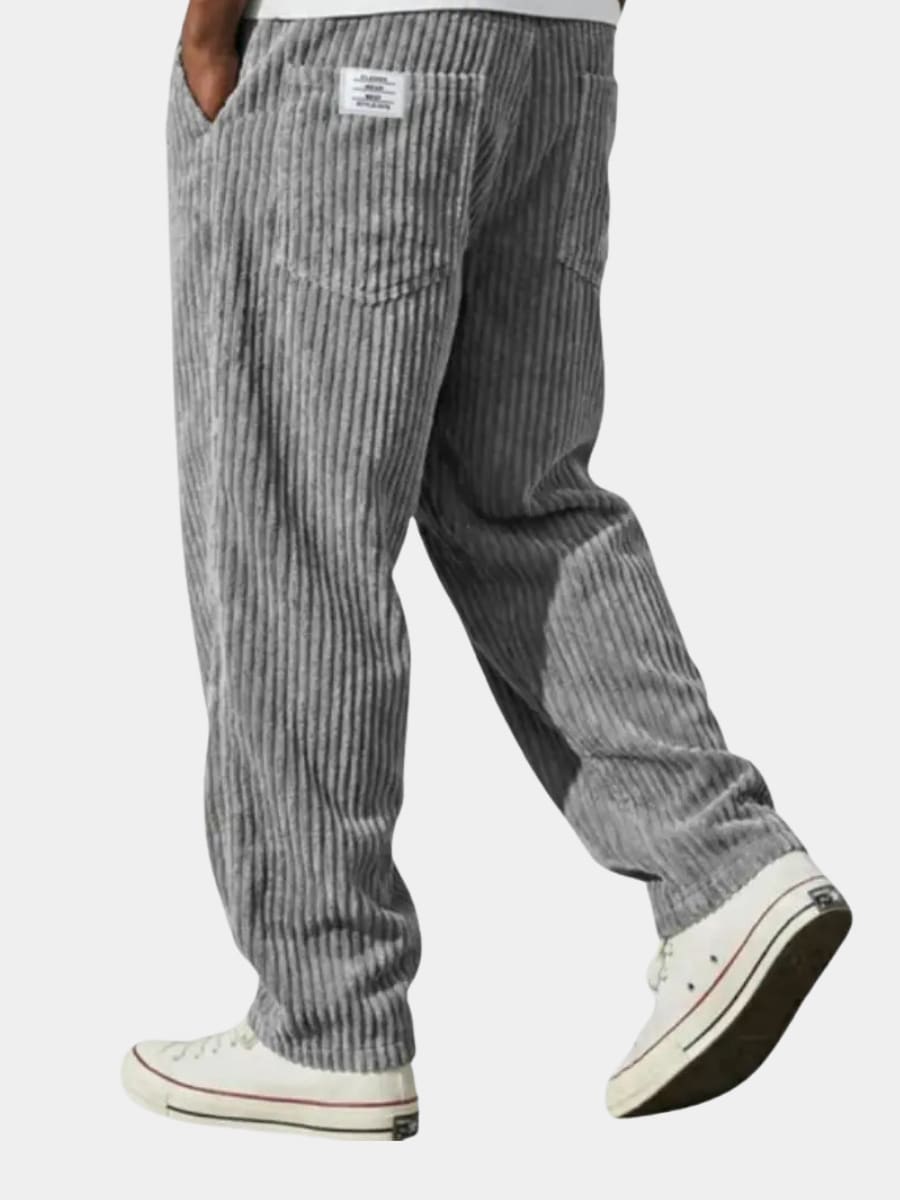 Donovan Corduroy Drawstring Straight Leg Pants