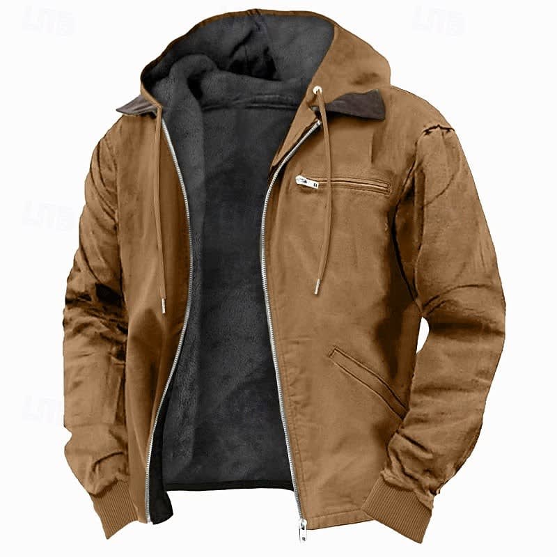 Wyatt Fleece Lined Hooded Zip Jacket