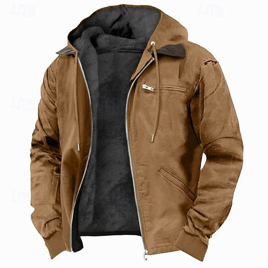 Wyatt Fleece Lined Hooded Zip Jacket_1
