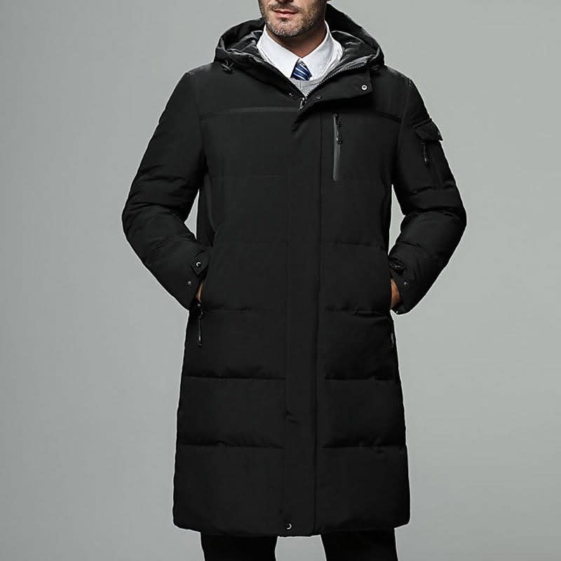 Aaron Hooded Longline Puffer Coat