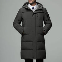 Aaron Hooded Longline Puffer Coat