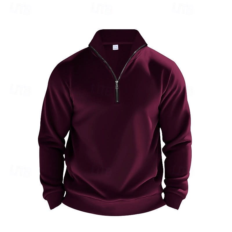 Nolan Stand Collar Quarter Zip Sweatshirt