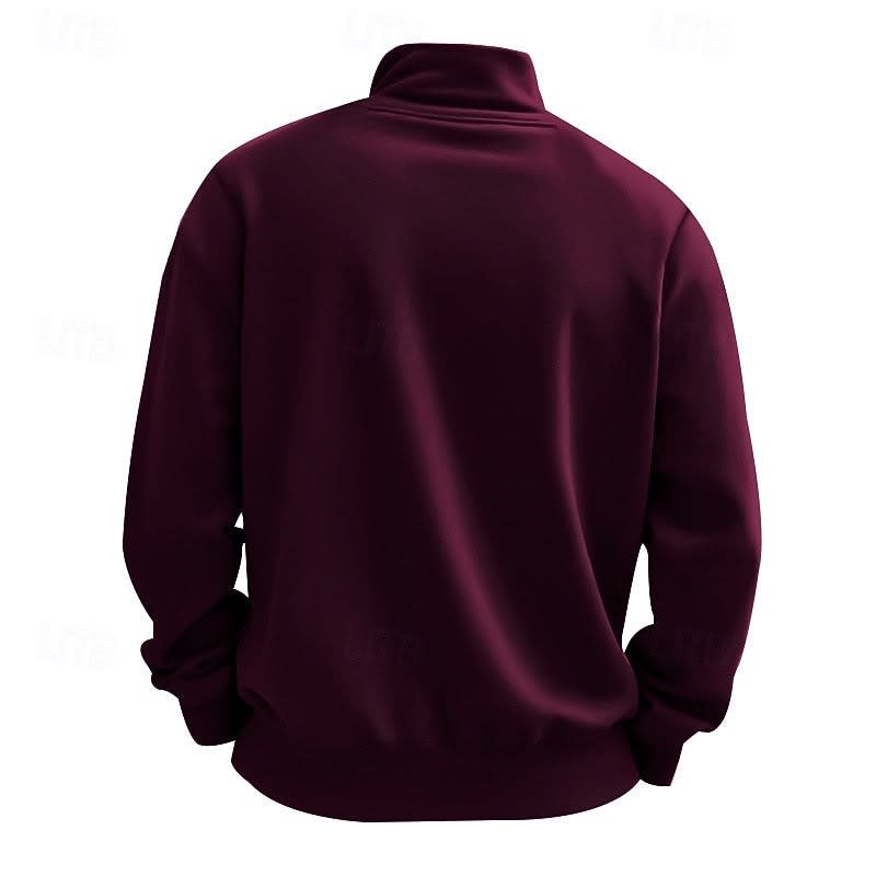 Nolan Stand Collar Quarter Zip Sweatshirt_12