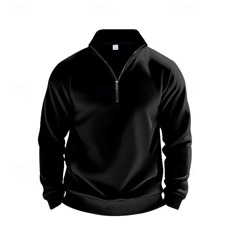 Nolan Stand Collar Quarter Zip Sweatshirt