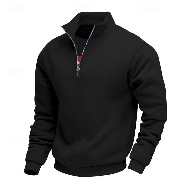 Nolan Stand Collar Quarter Zip Sweatshirt_14