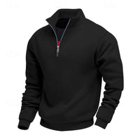 Nolan Stand Collar Quarter Zip Sweatshirt