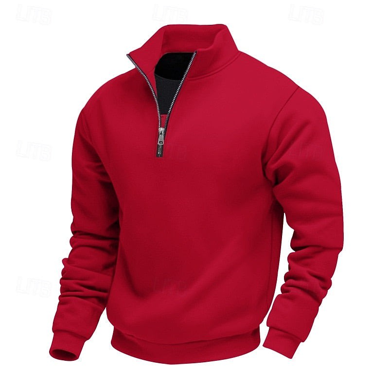 Nolan Stand Collar Quarter Zip Sweatshirt