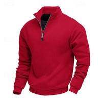 Nolan Stand Collar Quarter Zip Sweatshirt
