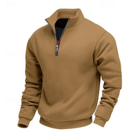 Nolan Stand Collar Quarter Zip Sweatshirt