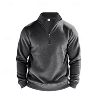 Nolan Stand Collar Quarter Zip Sweatshirt