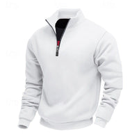 Nolan Stand Collar Quarter Zip Sweatshirt