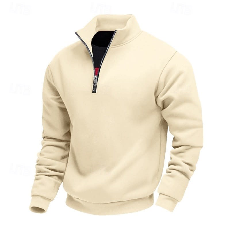 Nolan Stand Collar Quarter Zip Sweatshirt_7