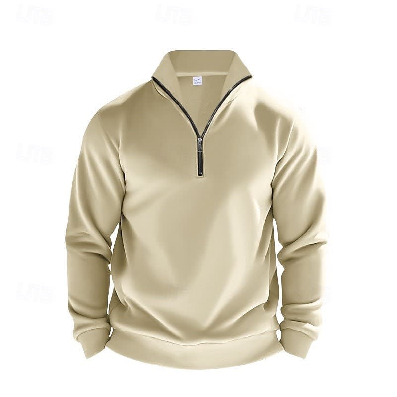 Nolan Stand Collar Quarter Zip Sweatshirt