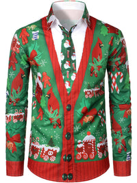 Wyatt Gingerbread Print Ugly Christmas Shirt