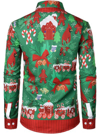 Wyatt Gingerbread Print Ugly Christmas Shirt