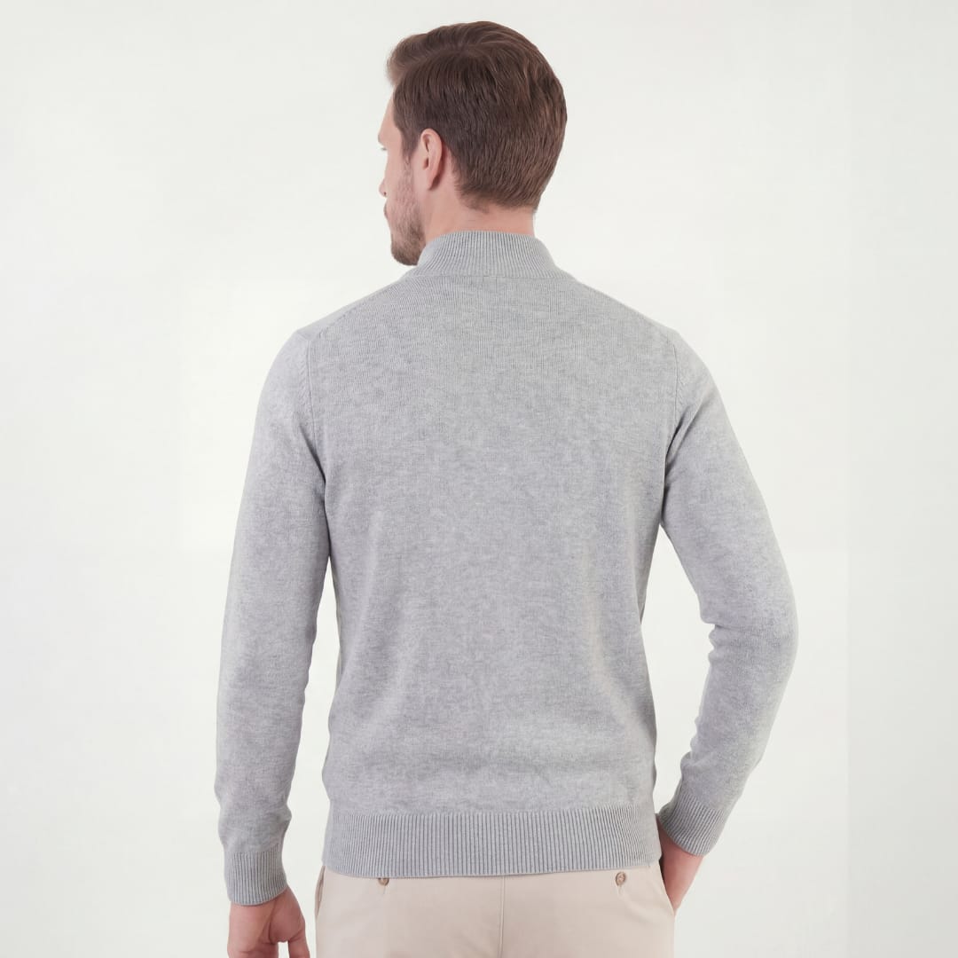 Palmer Heathered Half Zip Sweater