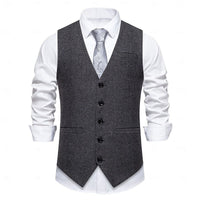 Carl Herringbone Suit Vest