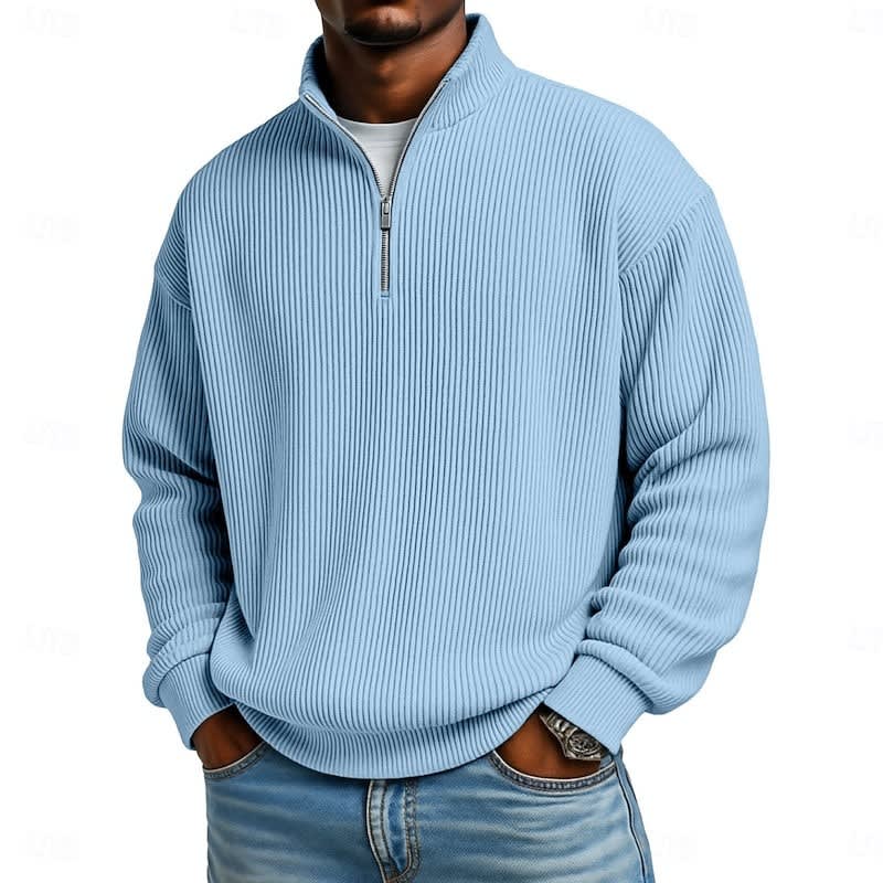 Wesley Ribbed Quarter Zip Sweater_11