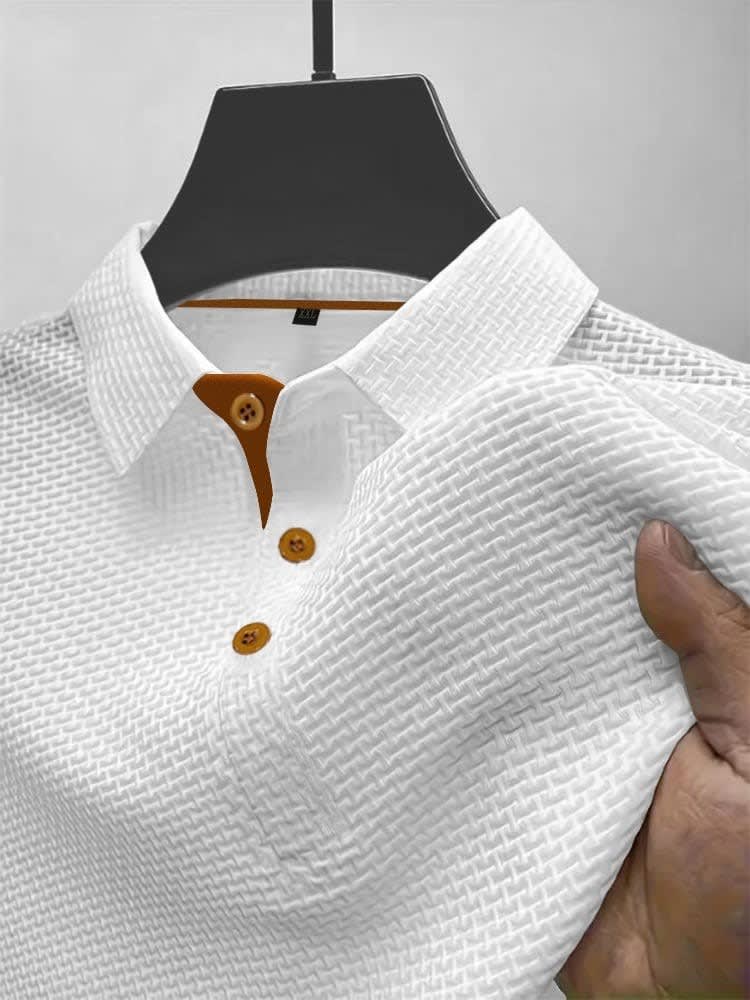 Jonah Basketweave Textured Polo Shirt_1
