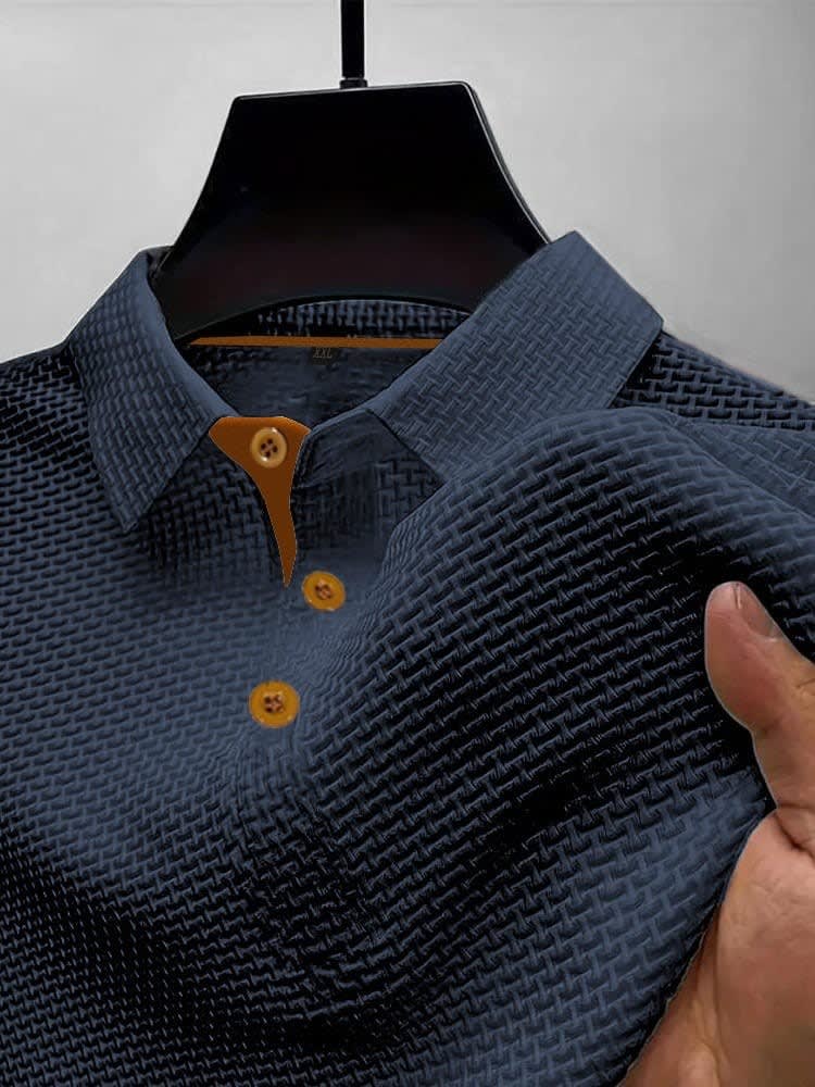 Jonah Basketweave Textured Polo Shirt_3