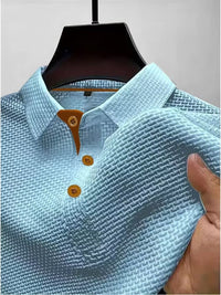 Jonah Basketweave Textured Polo Shirt