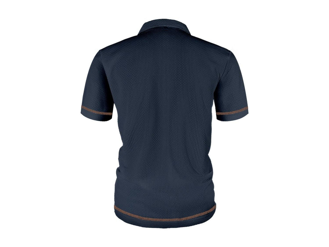 Jonah Basketweave Textured Polo Shirt
