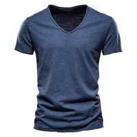 Emmett Cotton V-Neck Short Sleeve T-Shirt