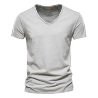 Emmett Cotton V-Neck Short Sleeve T-Shirt