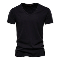 Emmett Cotton V-Neck Short Sleeve T-Shirt