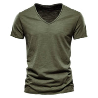 Emmett Cotton V-Neck Short Sleeve T-Shirt