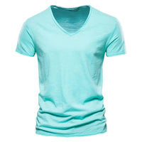 Emmett Cotton V-Neck Short Sleeve T-Shirt
