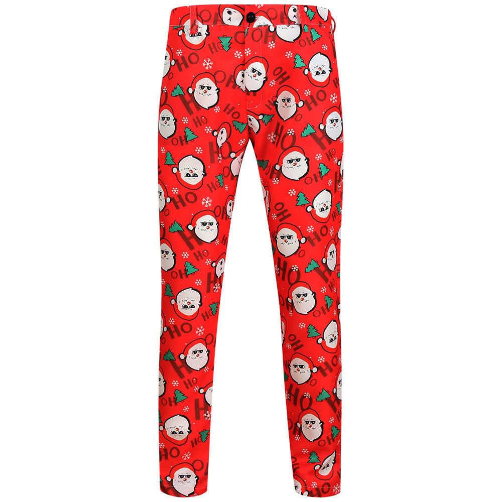 Emmett Santa Print Christmas Chino Pants_1