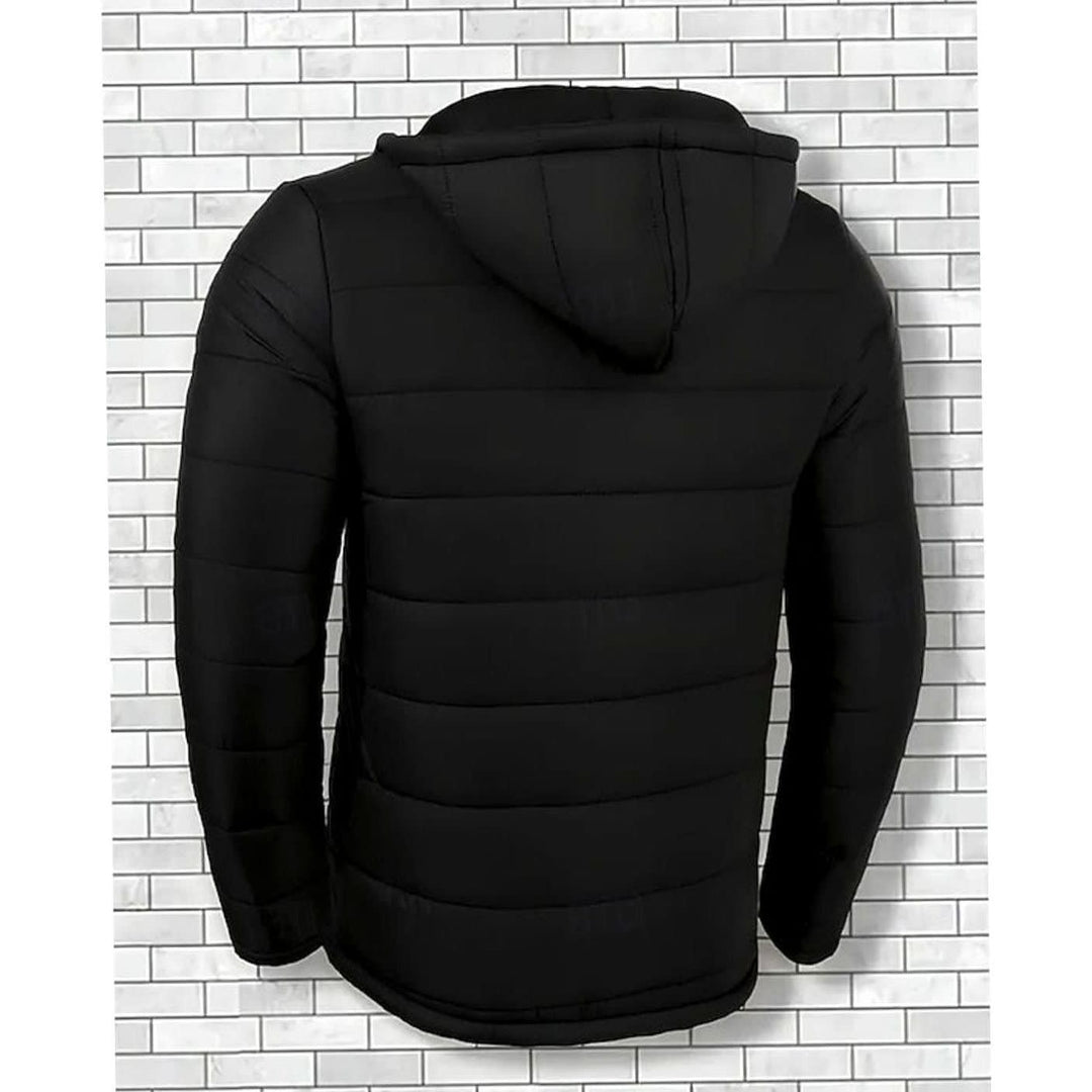 Julian Black Hooded Puffer Jacket