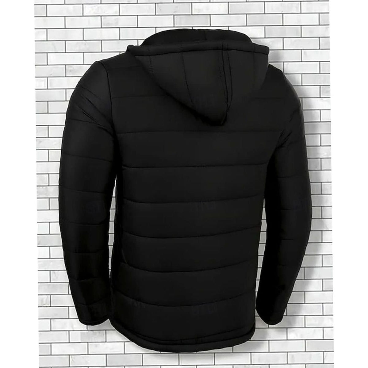 Julian Black Hooded Puffer Jacket_3