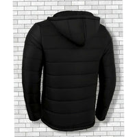 Julian Black Hooded Puffer Jacket