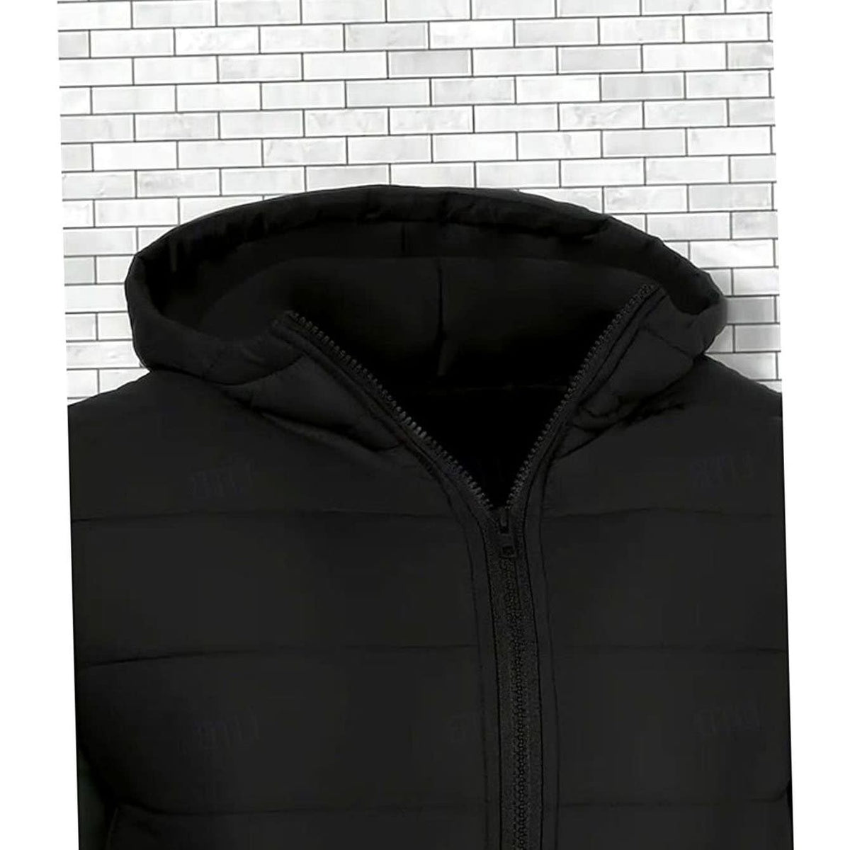 Julian Black Hooded Puffer Jacket_4