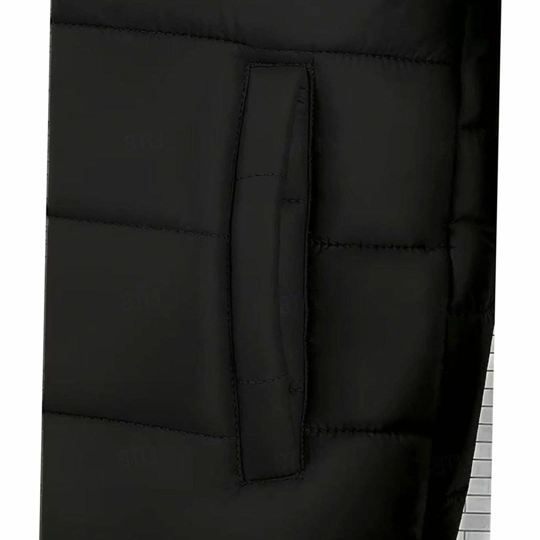 Julian Black Hooded Puffer Jacket